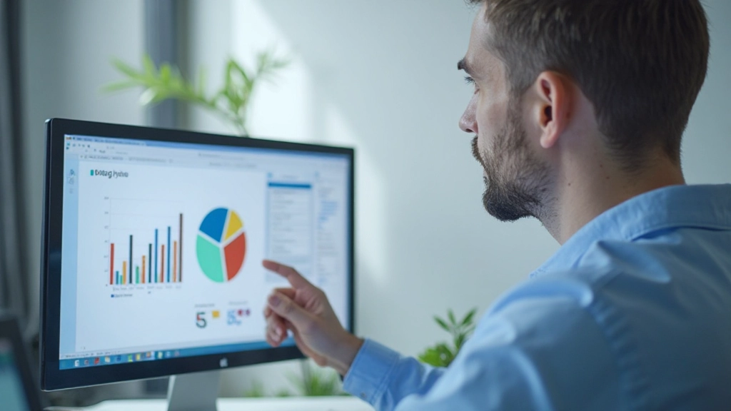 Визуализация ключевых показателей производительности на мониторе