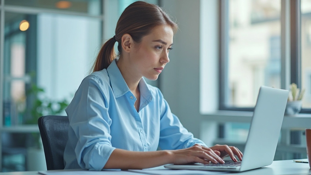 Аналитик изучает диаграммы и графики данных на экране компьютера